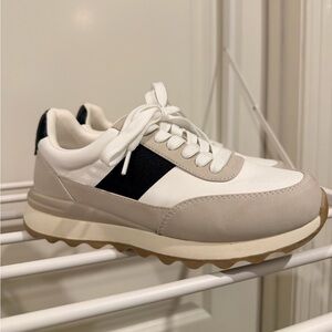 Dolce Vita White and Black Sneakers